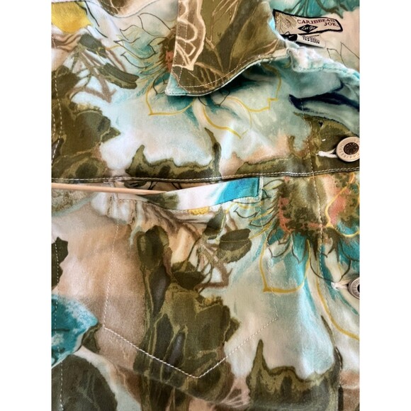 Caribbean Joe Jacket Womens Floral Sz Small Multicolor Let Go - Picture 5 of 8